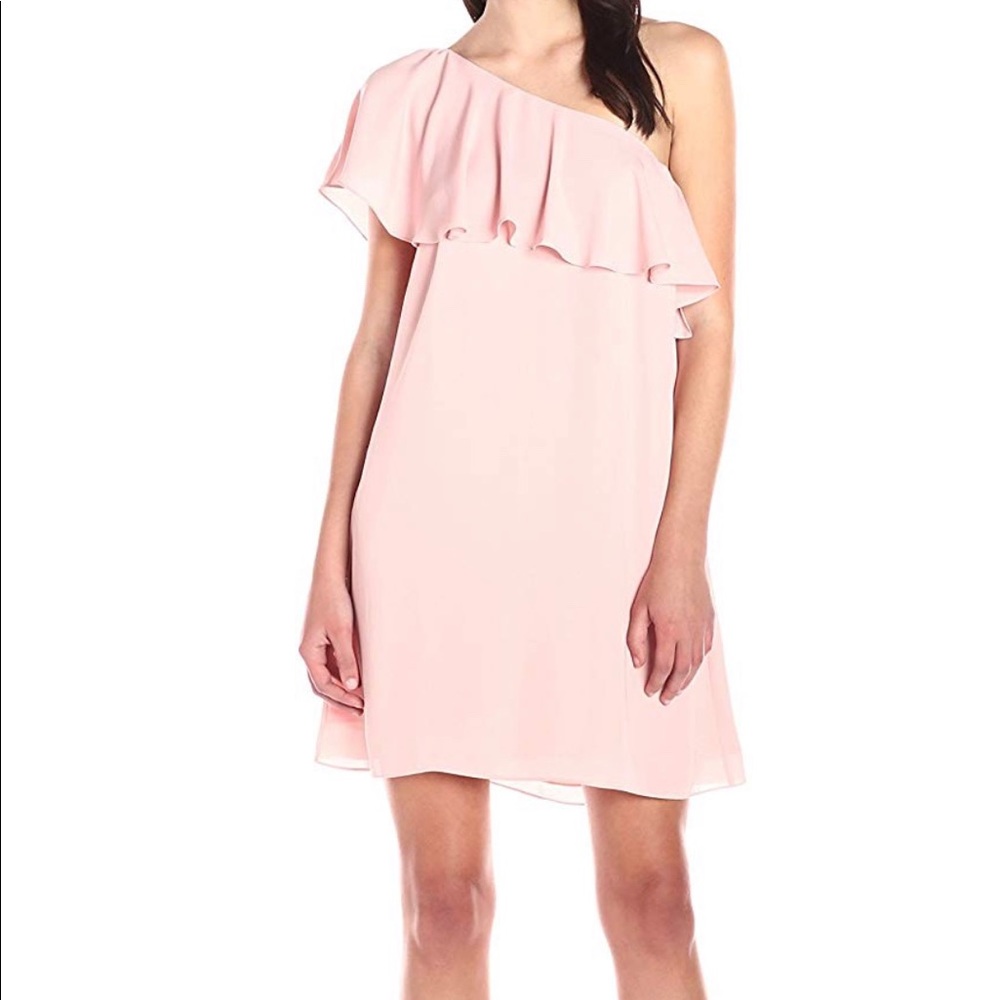Amanda Uprichard Zoe Ruffle One-Shoulder Dress